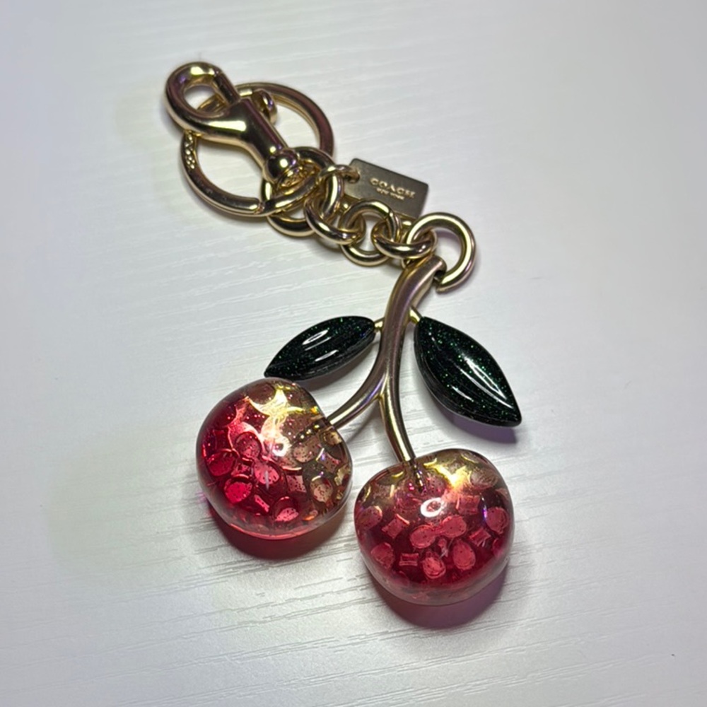 Coach Cherry Keychain